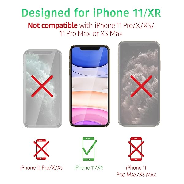 TalkWorks TalkWorks Tempered Glass Screen Protector for iPhone 11 XR Pack of 3 Anti-Glare Shatter Proof Ultra Thin with Installation Tray - View 6 of 8