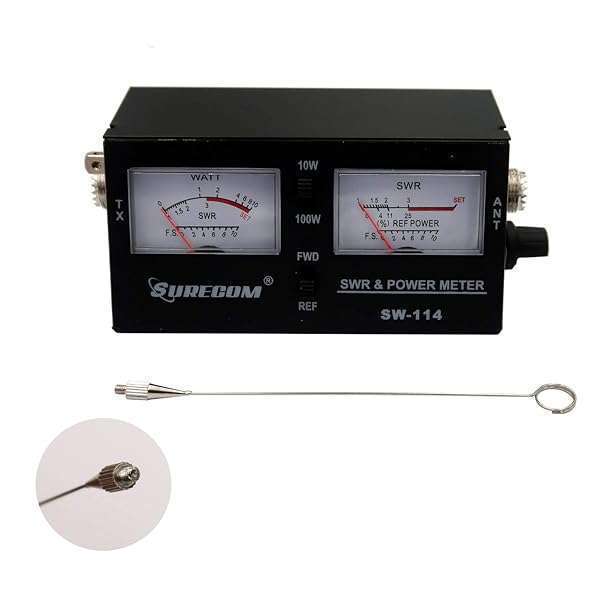Mcbazel McBazel Surecom SW-114 SWR RF Field Strength Meter with SO-239 UHF Connector for Accurate CB Testing - View 3 of 8