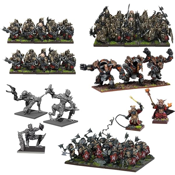 Mantic Games Kings of War 3rd Edition Abyssal Dwarf Mega Army for Epic Battles and Strategy Gaming