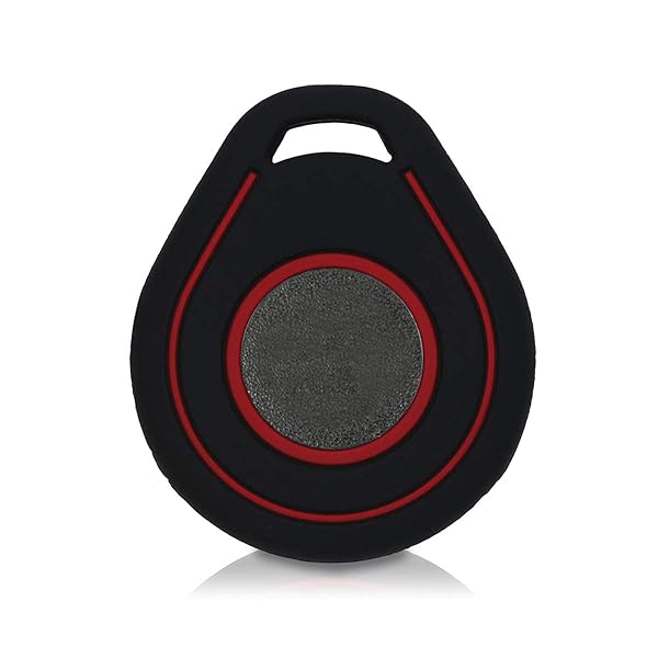 kwmobile KWMobile Silicone Cover for Harley Davidson Key Fob - Protective Black/Red Case for Motorcycle Remote Key - View 4 of 8