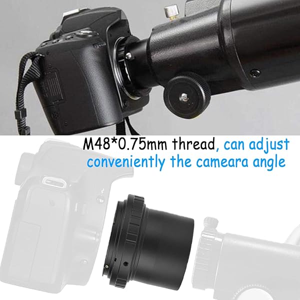 Yoidesu Canon Telescope Camera Adapter: 2-Inch M48 T-Ring for Canon Mount & Eyepiece - Double Structure Design - View 4 of 9