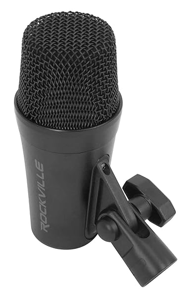 Rockville Rockville PRO-D7 7 Mic Drum Kit with Bass Snare and Condenser Overhead Microphones Black - View 3 of 9