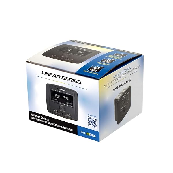 Magnadyne Dual Zone Multimedia Stereo Receiver Bluetooth USB AUX AM FM for RV Motorcycle Power Sports Campers - View 5 of 10