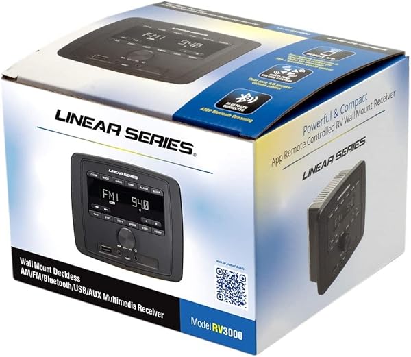 Magnadyne Dual Zone Multimedia Stereo Receiver Bluetooth USB AUX AM FM for RV Motorcycle Power Sports Campers - View 9 of 10