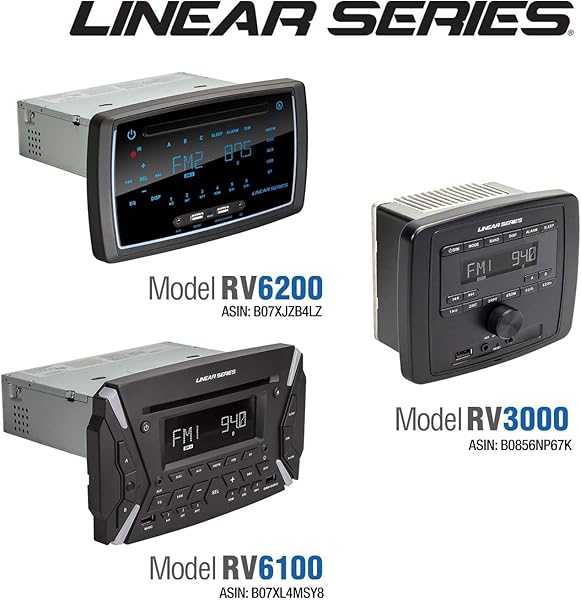 Magnadyne Dual Zone Multimedia Stereo Receiver Bluetooth USB AUX AM FM for RV Motorcycle Power Sports Campers - View 10 of 10