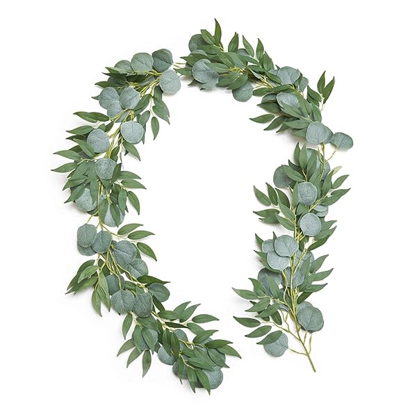 Ling's moment Ling's Moment 5.9ft Artificial Eucalyptus and Willow Garland for Wedding Backdrops Arch and Flower Decor - View 2 of 8