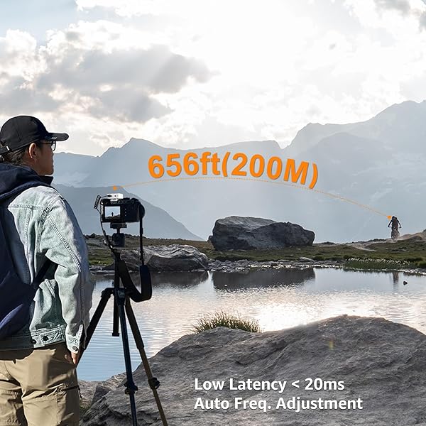 COMICA comica Wireless Lavalier Microphone, BoomX-D2 2.4G Compact Wireless Lapel Microphone System with 2 Transmitter and 1 Receiver,Lav Mic for Smartphone Camera Podcast Interview YouTube Facebook Live - View 7 of 9