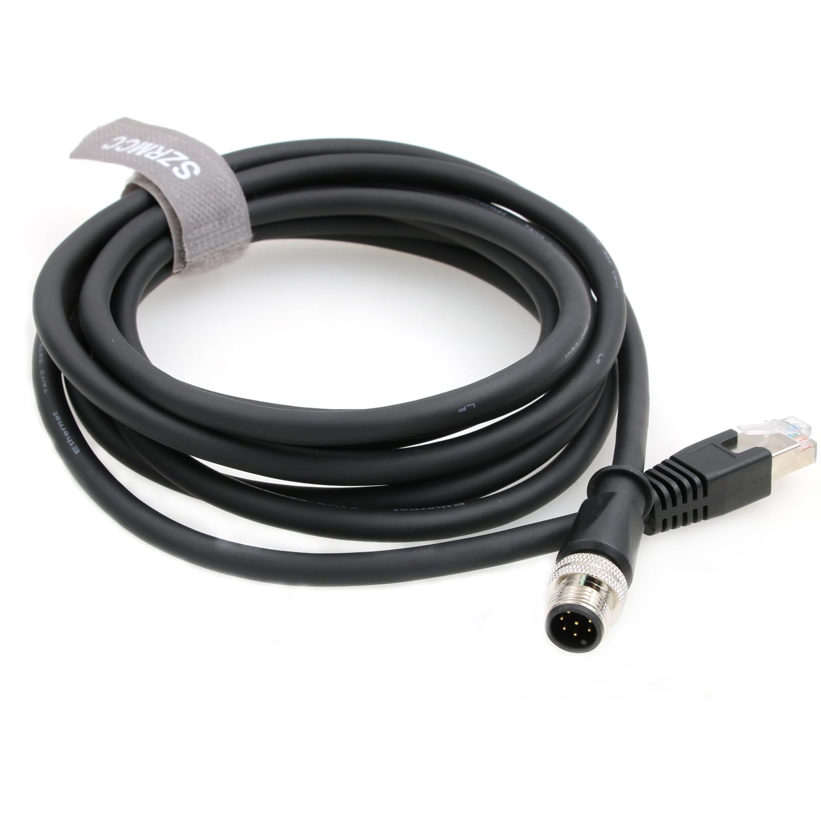 SZRMCC SZRMCC M12 A Code 8 Pin Male to RJ45 Ethernet Cable Cat6 Gigabit Waterproof for Cognex in-Sight 7000 DMR-300 Industrial Camera 1m - View 4 of 5