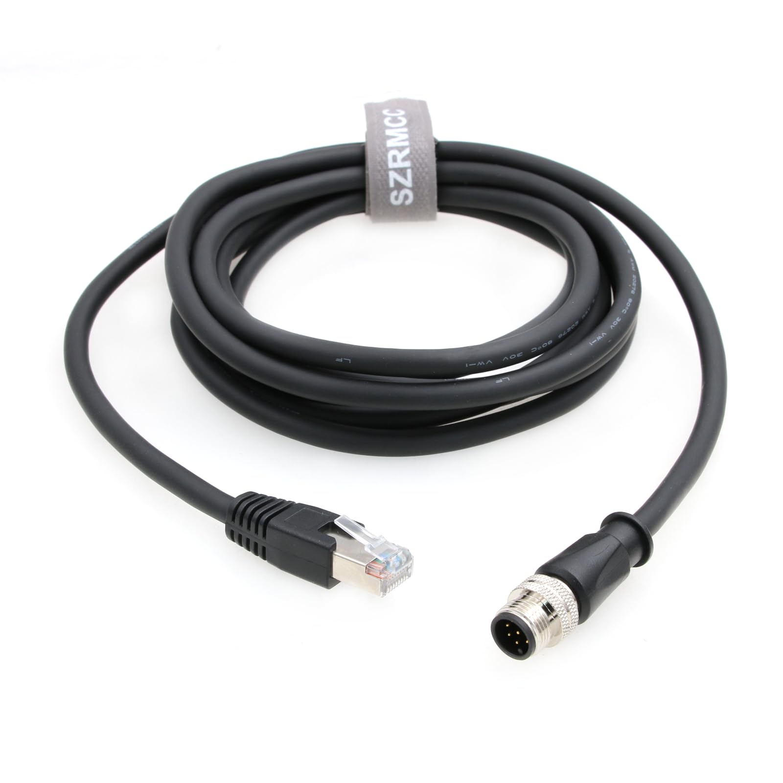 SZRMCC SZRMCC M12 A Code 8 Pin Male to RJ45 Ethernet Cable Cat6 Gigabit Waterproof for Cognex in-Sight 7000 DMR-300 Industrial Camera 1m - View 5 of 5