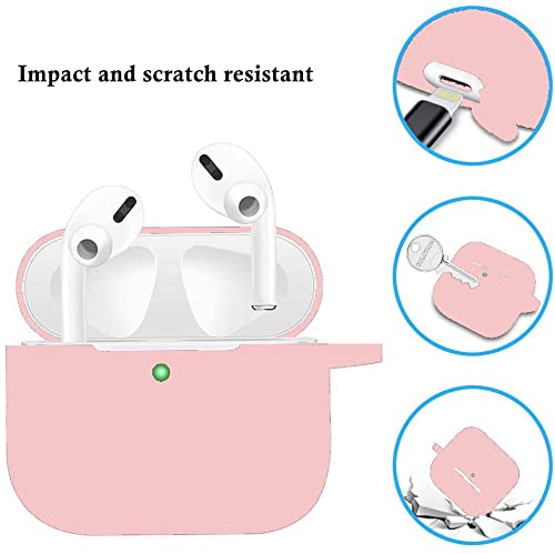 Cypher.V Light Pink Protective Case Cover for Airpods Pro with Ear Tips and Cute Pom Pom Keychain Kit - View 4 of 6