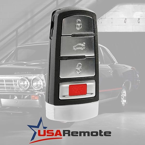 USARemote Smart Key Fob Keyless Entry Remote for 2006-2013 Volkswagen Passat and 2009-2015 CC NBG009066T - View 3 of 7