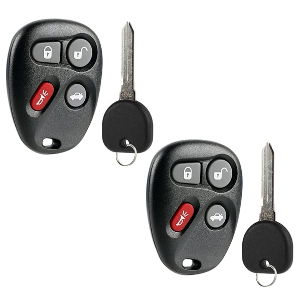 Key Fob Keyless Entry Remote for 2003-2007 Cadillac CTS PK3 Key Set of 2