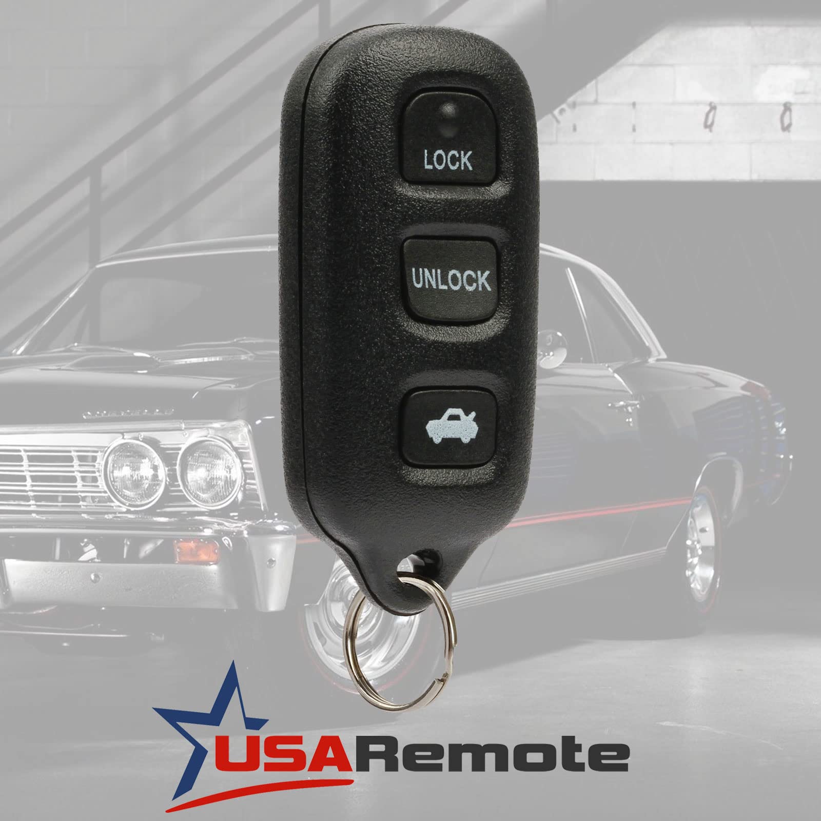 USARemote Keyless Entry Remote Fob and Ignition Key for 2002 Toyota Camry and 2002-2003 Solara GQ43VT14T - View 2 of 9
