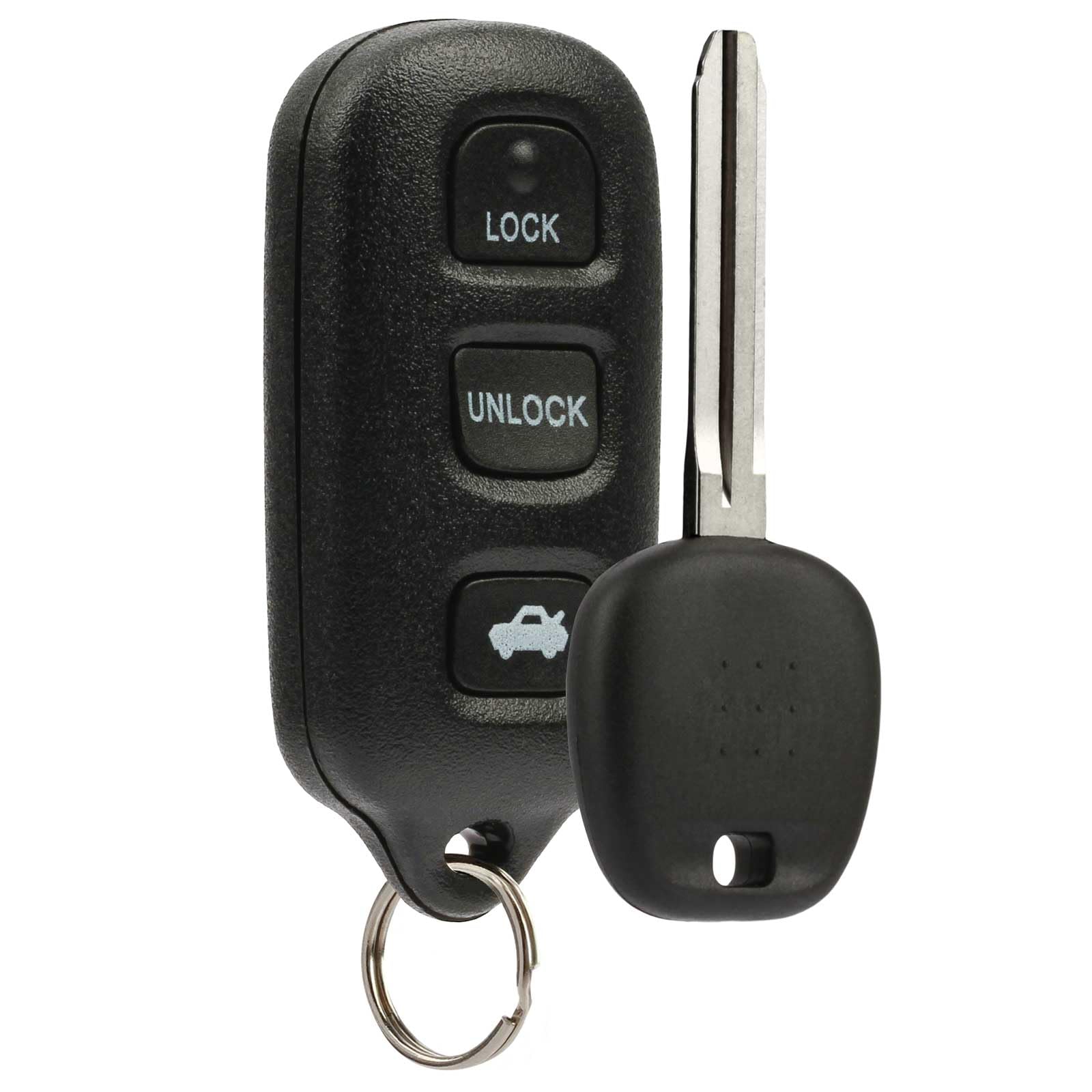 Keyless Entry Remote Fob and Ignition Key for 2002 Toyota Camry and 2002-2003 Solara GQ43VT14T