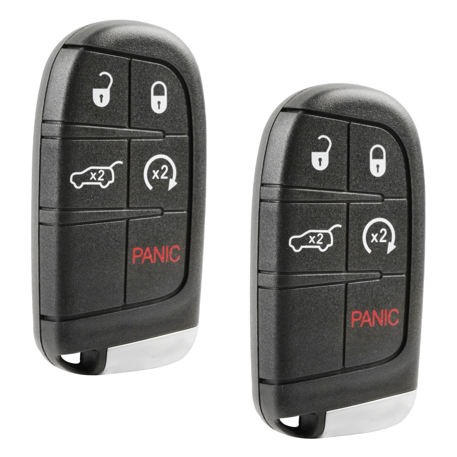 2 Key Fits Jeep Compass Trackhawk Renegade Fiat 500L Smart Keyless Entry Remote Key Fob M3N40821302