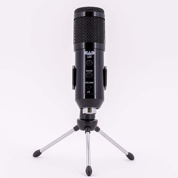 CAD Audio CAD Audio U49 USB Studio Microphone: Large Format, Headphone Monitor & Echo - Black - View 3 of 9