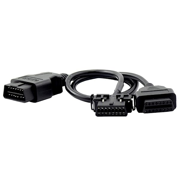 iKKEGOL iKKEGOL OBD2 Full 16 Pin Splitter Y Open Cable J1962 Male to 2 Female Connector for Diagnostic DIY Extension Adapter 50cm 1 Pcs - View 4 of 11