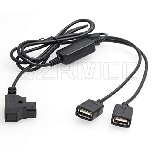 SZRMCC D-Tap to Double USB 5V 2A Power Cable for Mobile Phones iPad and Pad Devices