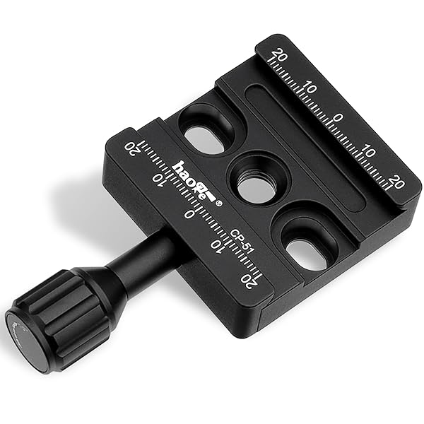 Haoge Haoge CP-51L 50mm Screw Knob Clamp Adapter Mount Long Arm Quick Release QR Plate for Camera Tripod Ballhead Monopod Fit Arca Swiss - View 2 of 10