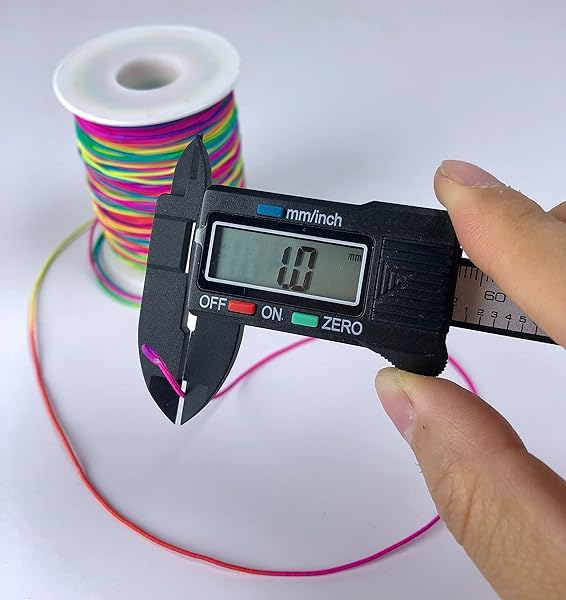 Phinicco Elastic Beading Cords 100m Rainbow 1mm Stretch String for Jewelry Making Bracelets Crafts Pony Beads and Beading Thread - View 5 of 9