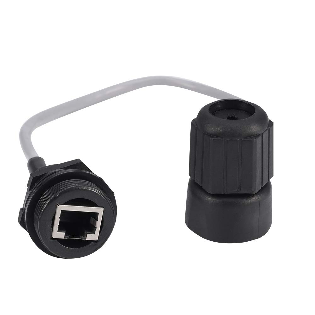 ANMBEST ANMBEST 5PCS M25 RJ45 Waterproof Cat5e Cat6 Connector IP67 Ethernet LAN Cable Coupler Adapter Male to Female for Outdoor Use - View 2 of 7