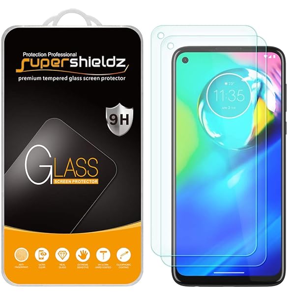 Supershieldz Supershieldz 2 Pack Tempered Glass Screen Protector for Motorola Moto G8 Power Anti Scratch Bubble Free - View 2 of 7