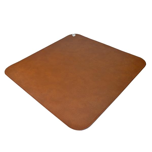 Linkidea Linkidea Vegan Leather Splat Mat for Under High Chair Floor Protector (39" L x 39" W)
