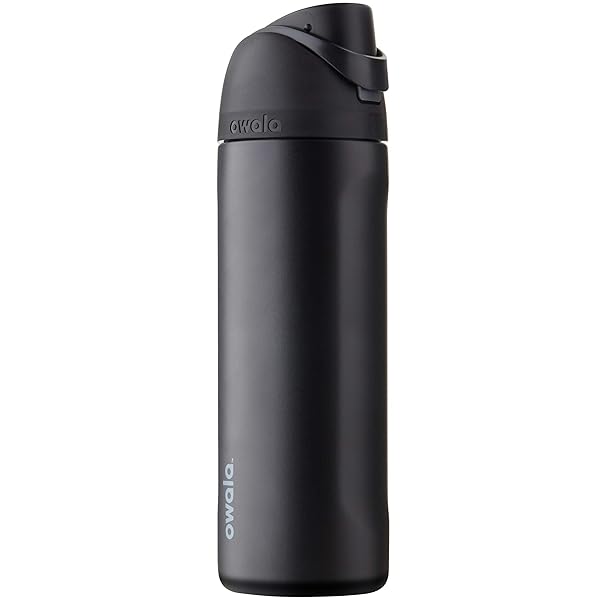 Owala Owala FreeSip 24 oz Insulated Stainless Steel Water Bottle - BPA-Free, Perfect for Sports, Travel & School - Very Dark Color