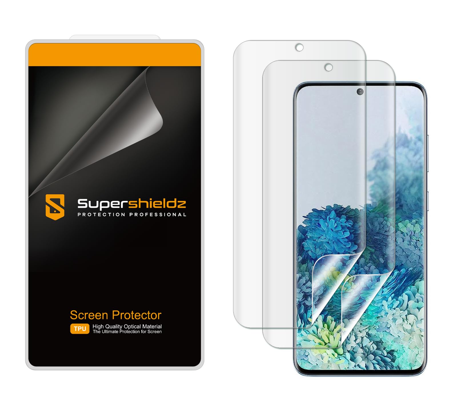 Supershieldz 2 Pack Screen Protector for Samsung Galaxy S20 Plus 5G High Definition Clear Shield TPU