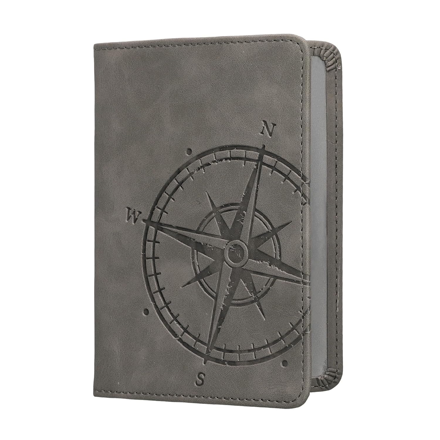 kwmobile kwmobile Car Document Holder Registration and Insurance Holder PU Leather Grey for Vehicle Documents and Cards - View 2 of 8