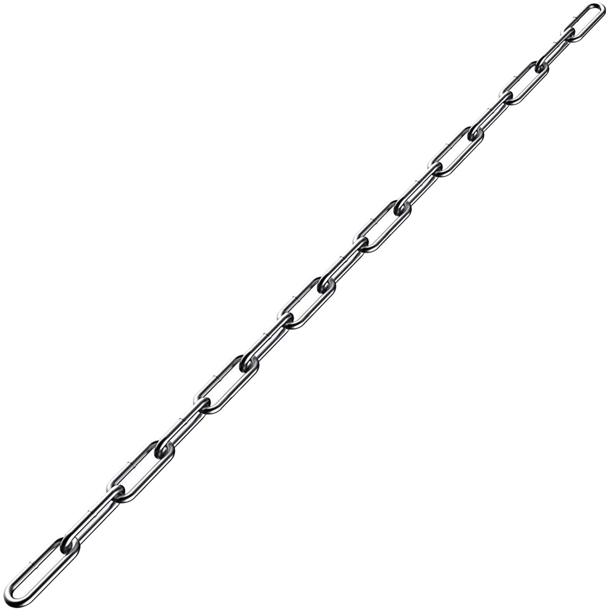 Lsqurel Lsqurel 6.5ft Stainless Steel Chain Light Duty Utility Chain for Home Outdoor Camping Hanging 5/64in Metal Link Chain - View 9 of 9