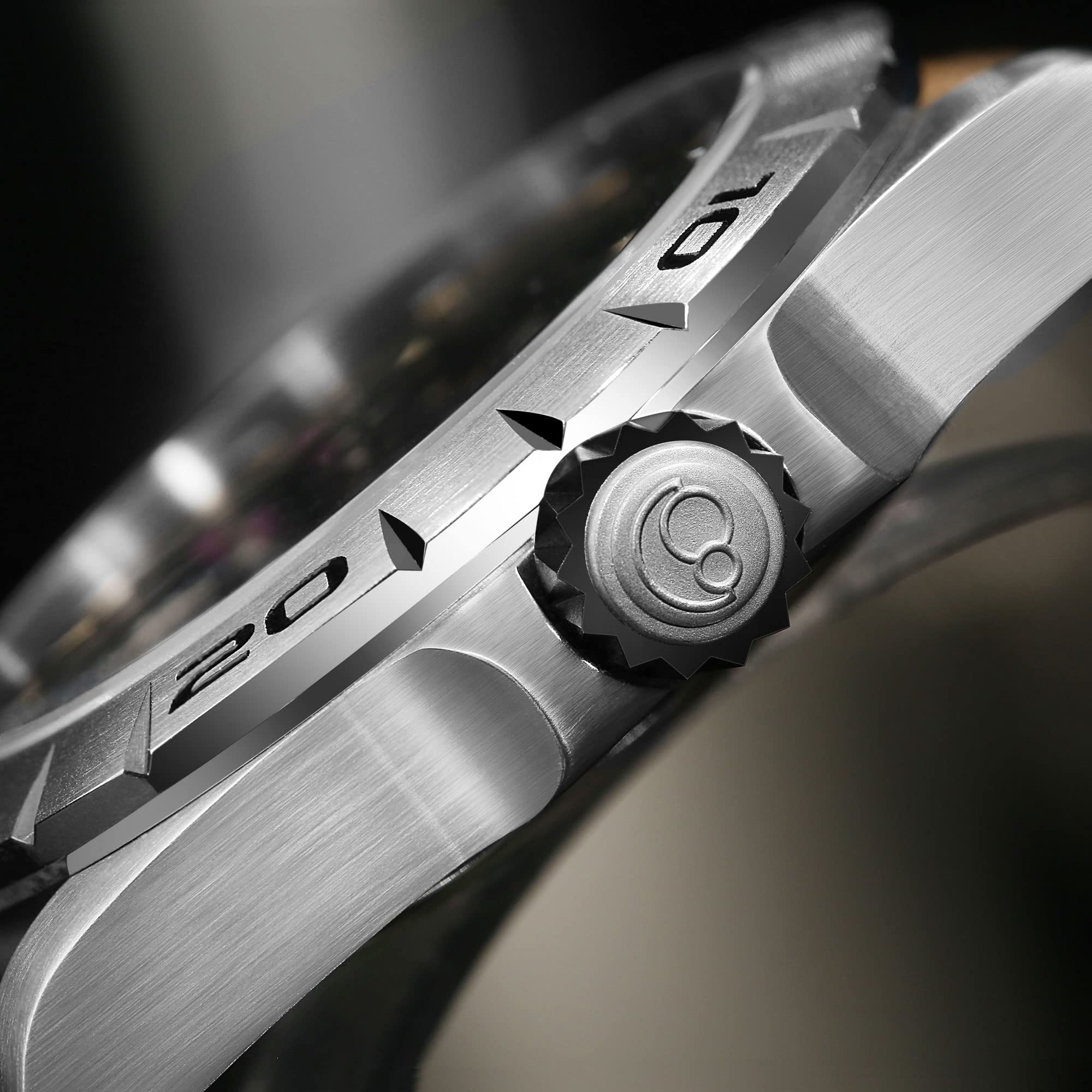 BODERRY BODERRY Skeleton Mens Titanium Automatic Watch 72H Power-Reserve Waterproof Luminous Sapphire Crystal Leather Strap Steampunk Gift - View 4 of 9