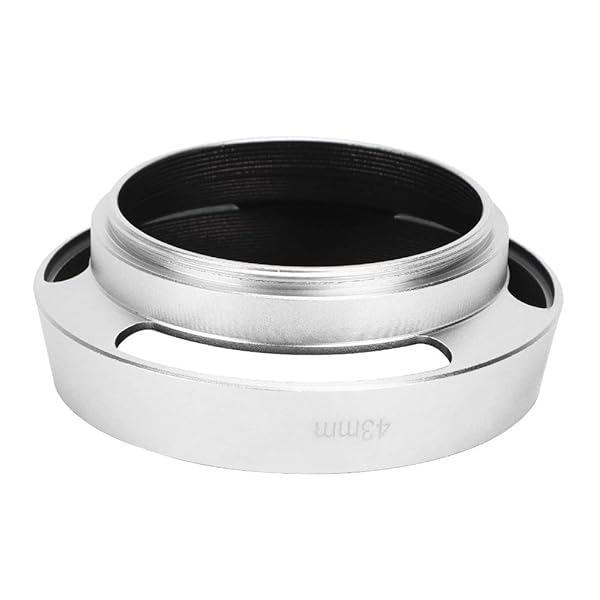 Pomya Pomya 2pcs Aluminum Alloy 43mm Lens Hood for Leica - Silver Metal Replacement for Enhanced Photography - View 7 of 10