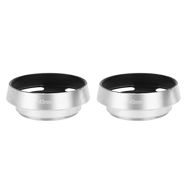 Pomya Pomya 2pcs Aluminum Alloy 43mm Lens Hood for Leica - Silver Metal Replacement for Enhanced Photography - View 10 of 10