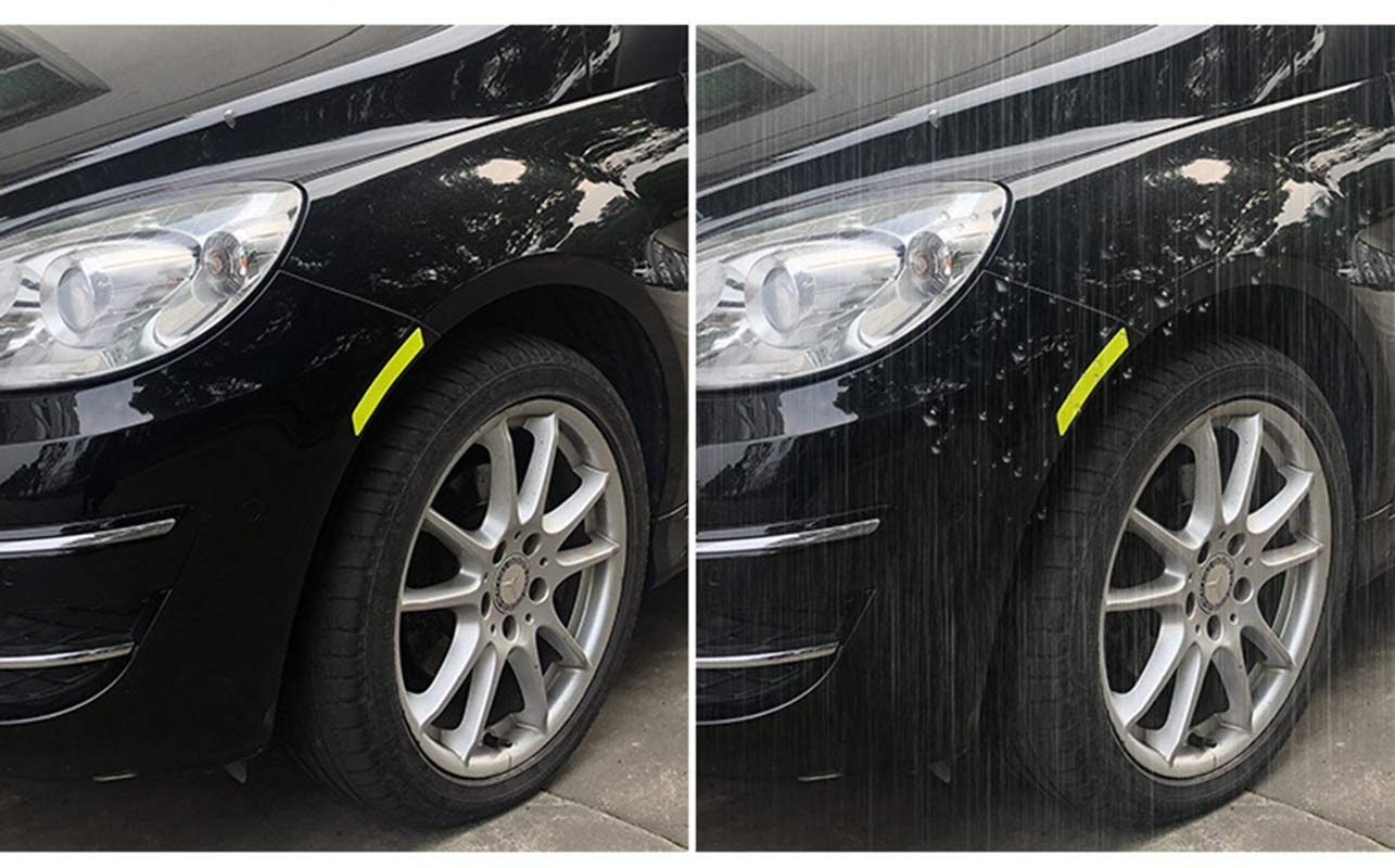 ZYTC ZYTC 4pcs 3D Super Reflective Carbon Fiber Strips for Car Side Door Edge Bumper Anti-Scratch Protection Universal Trim Stickers Yellow - View 2 of 5