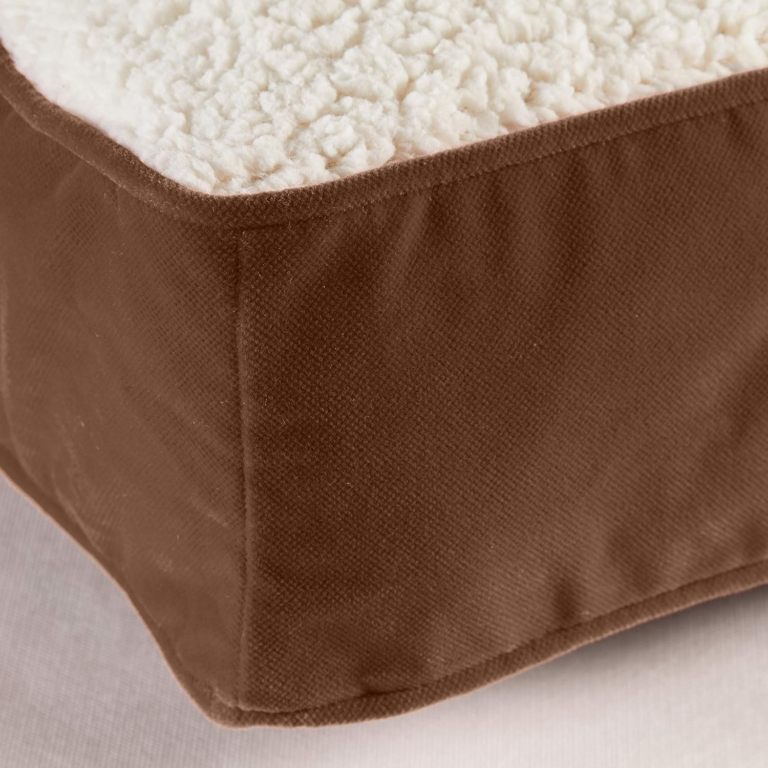 South Pine Porch South Pine Porch Ollie Orthopedic Rectangle Foam Dog Bed Latte Medium 42 x 30 Inches for Ultimate Pet Comfort - View 4 of 9