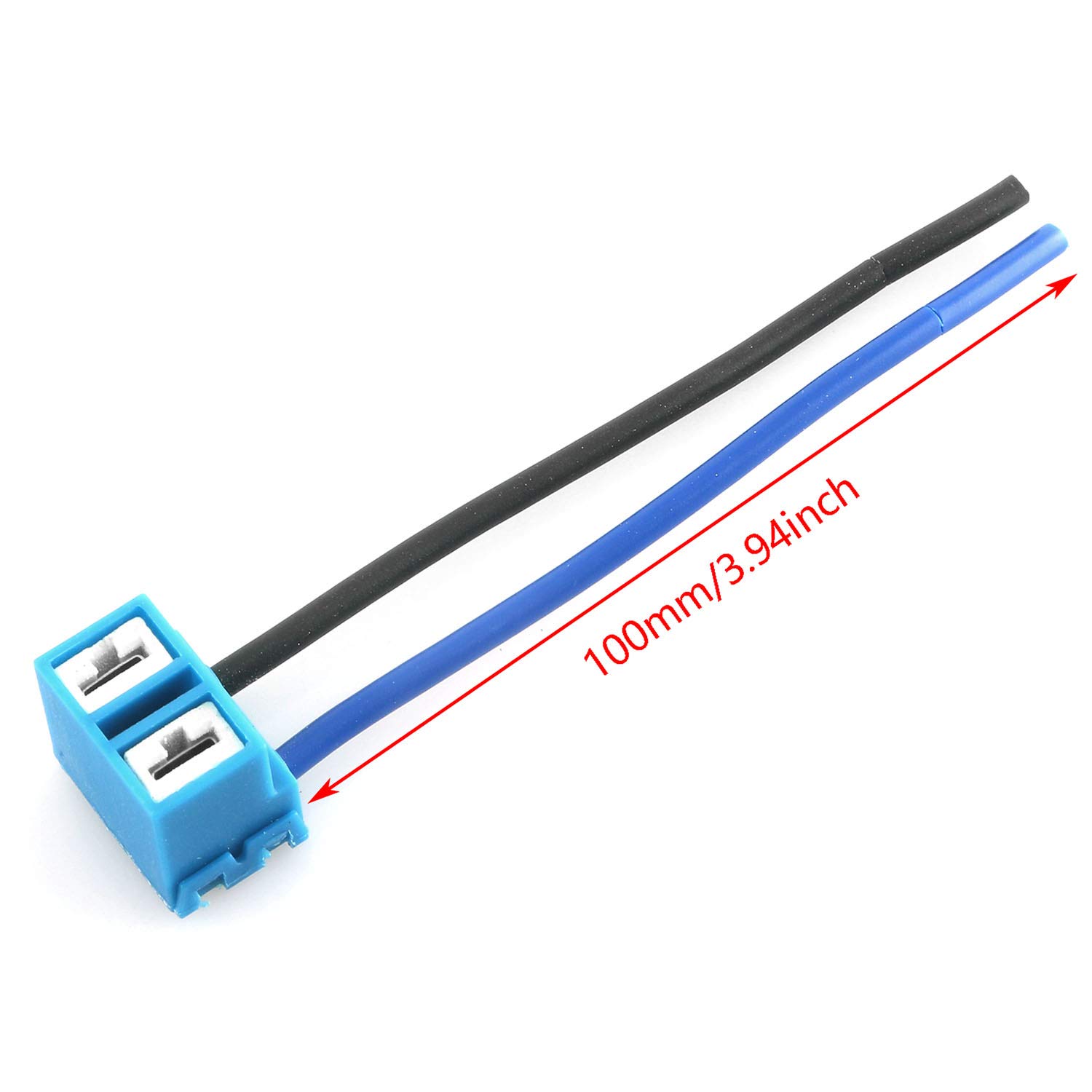 DGZZI DGZZI 2PCS H7 Headlight Bulb Right Angle Ceramic Socket Plug Connector Adapter Wiring Harness for Easy Installation - View 2 of 5