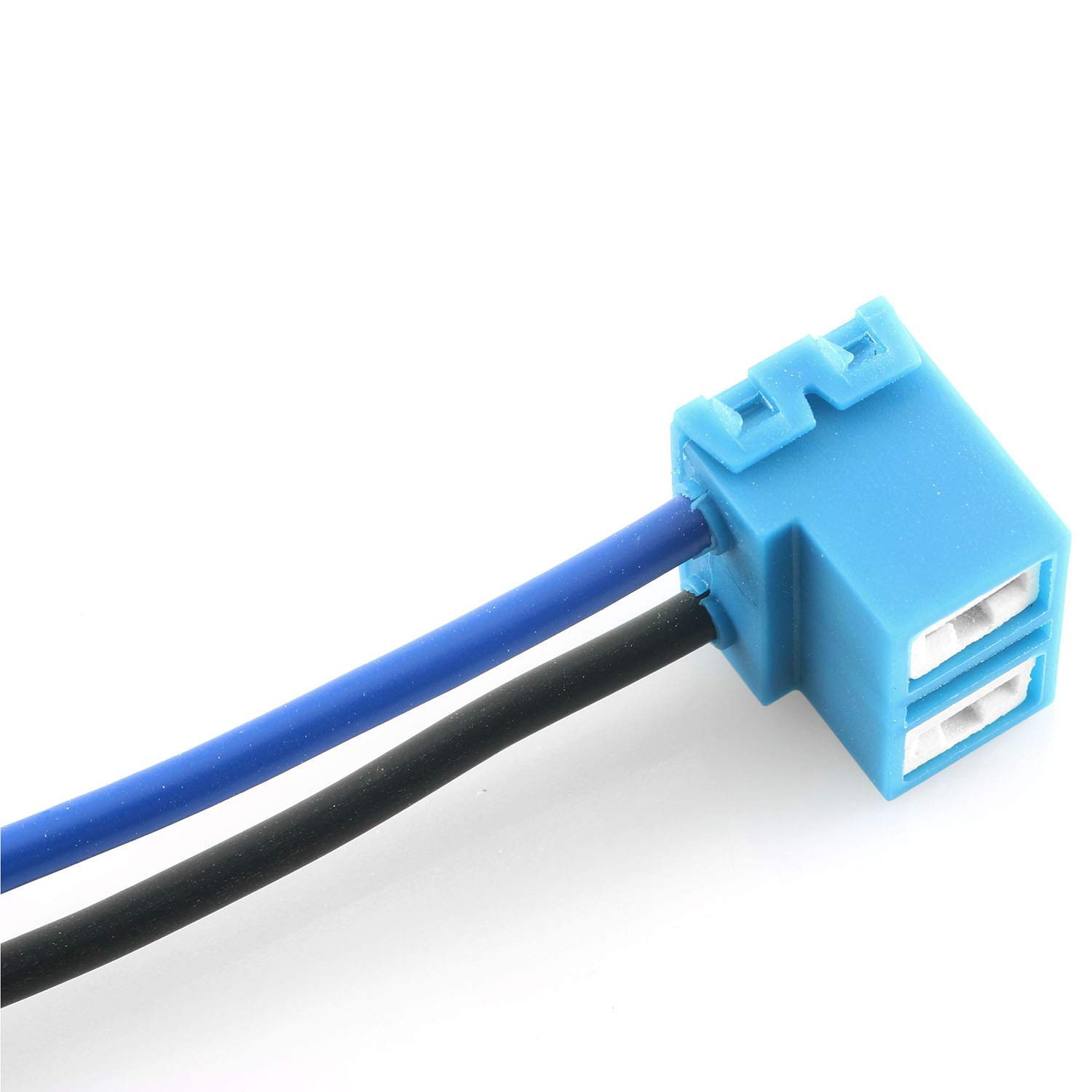 DGZZI DGZZI 2PCS H7 Headlight Bulb Right Angle Ceramic Socket Plug Connector Adapter Wiring Harness for Easy Installation - View 3 of 5