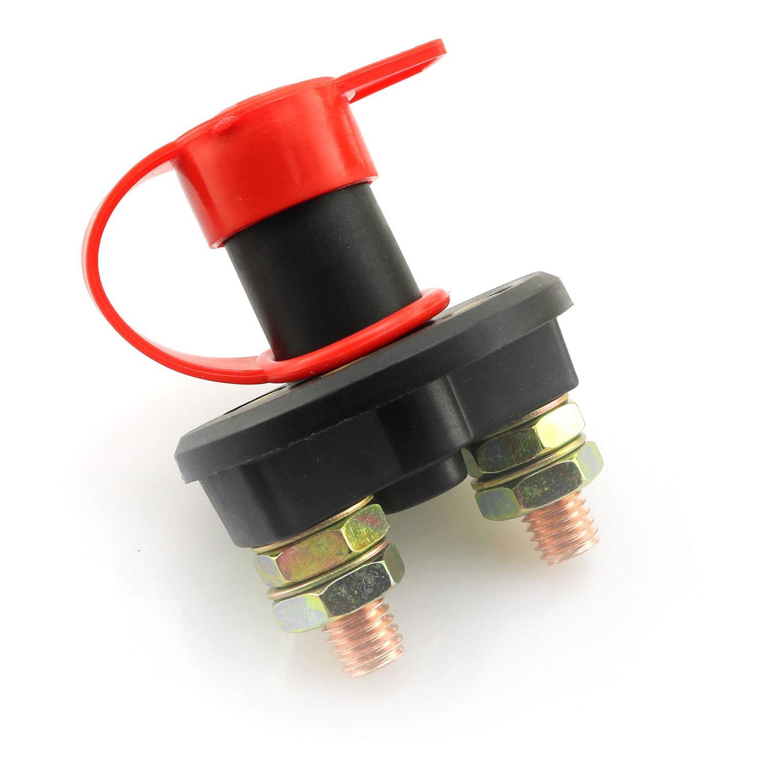 DGZZI DGZZI 12V 24V Battery Kill Switch Disconnect Isolator Cut Off Power Key Breaker with 2 Keys and Key Ring for Car Truck Boat Camper - View 3 of 4