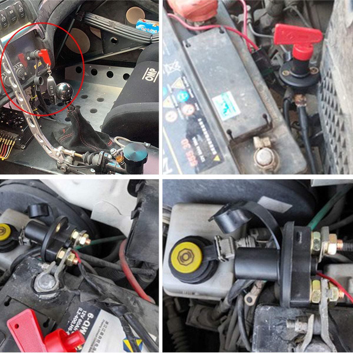 DGZZI DGZZI 12V 24V Battery Kill Switch Disconnect Isolator Cut Off Power Key Breaker with 2 Keys and Key Ring for Car Truck Boat Camper - View 4 of 4