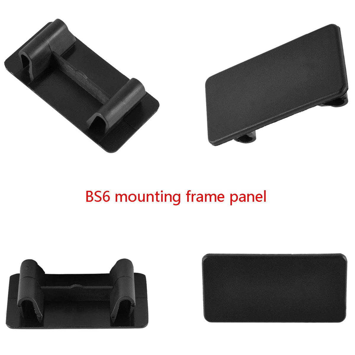 DGZZI DGZZI Rocker Switch Panel 4PCS Black ABS Rectangular Snap-in Hole Plug Cover Bracket Filler for Easy Installation - View 2 of 6