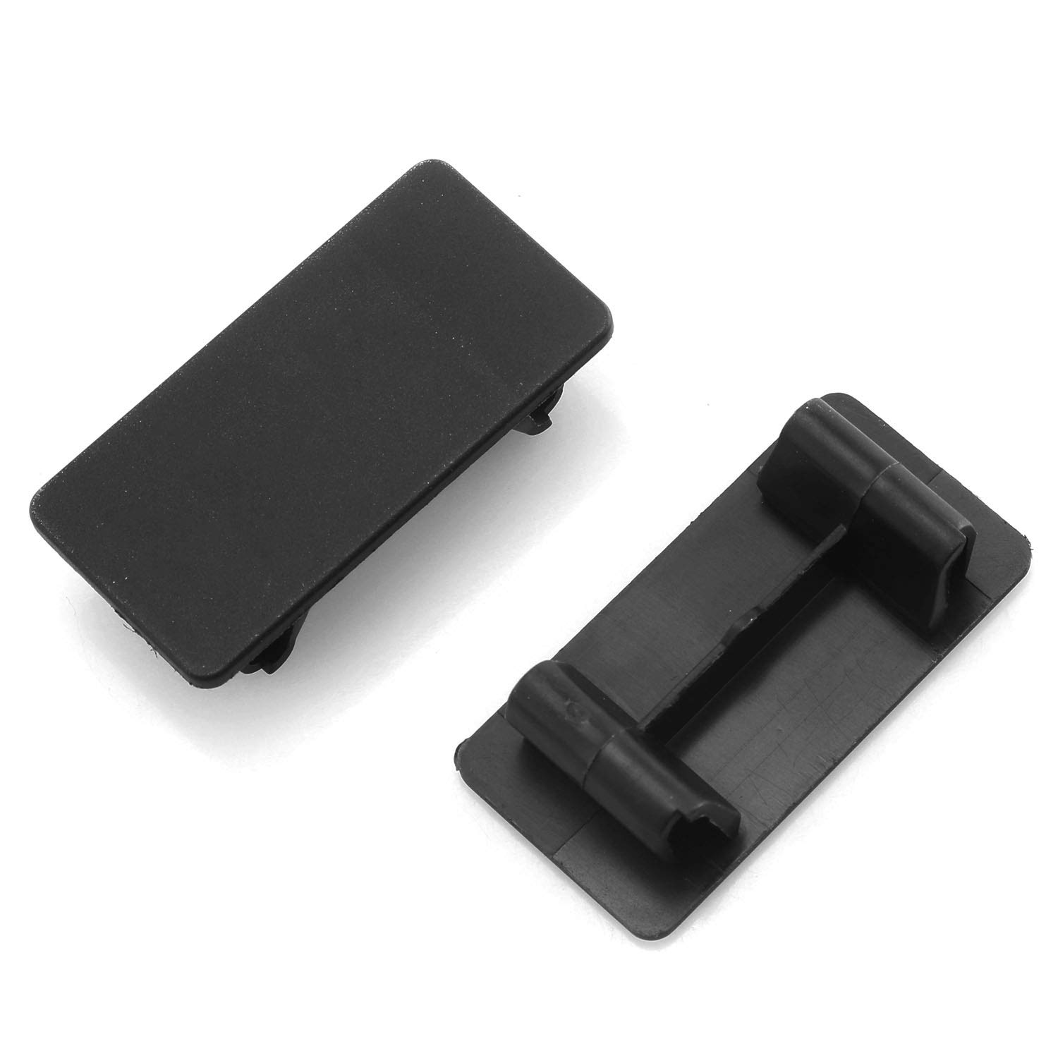 DGZZI DGZZI Rocker Switch Panel 4PCS Black ABS Rectangular Snap-in Hole Plug Cover Bracket Filler for Easy Installation - View 6 of 6