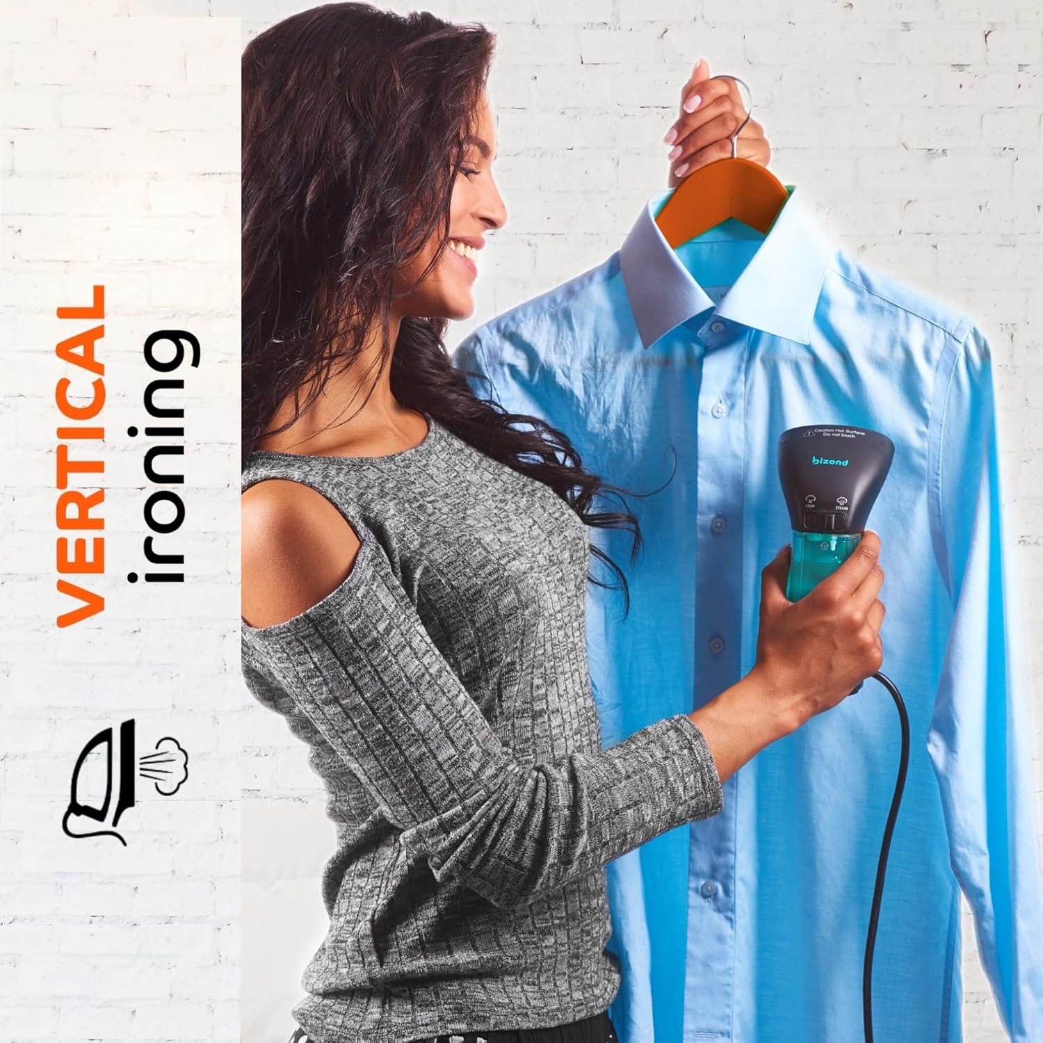 BIZOND Portable Travel Steamer for Clothes Handheld Compact Mini Steamer for Garment Fabric Safe No Spitting Ideal for Home and Travel Use - View 3 of 8