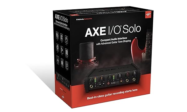 IK Multimedia IK Multimedia AXE I/O SOLO: Premium 2-in 3-out USB Audio Interface with Guitar Tone Shaping & AmpliTube Software - View 10 of 10