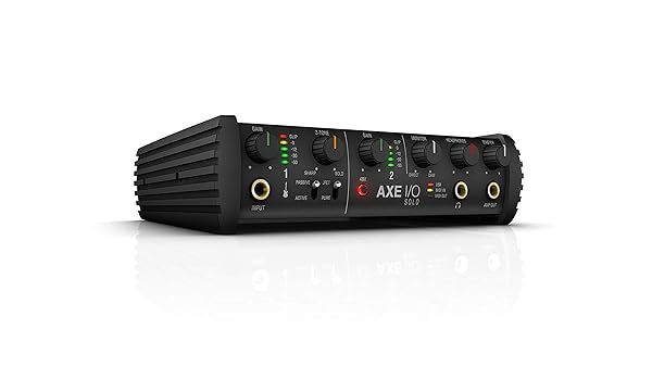 IK Multimedia IK Multimedia AXE I/O SOLO: Premium 2-in 3-out USB Audio Interface with Guitar Tone Shaping & AmpliTube Software