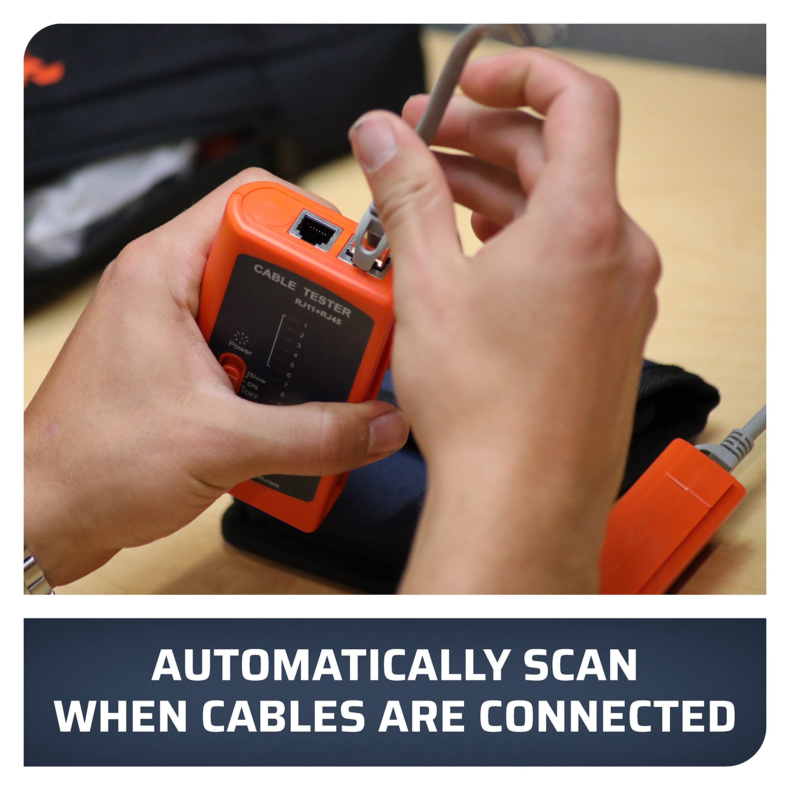 TEMPO TEMPO PA1574 RJ45 Network Cable Tester Professional Grade for Ethernet Cat5 Cat5E Cat6 RJ11 RJ12 - View 5 of 9