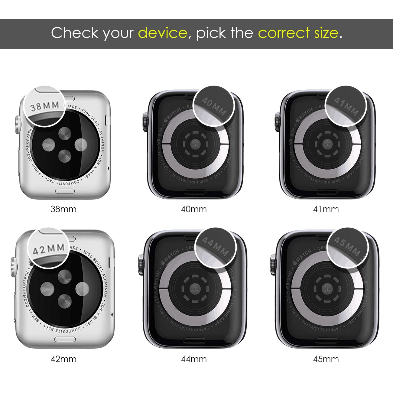 NewWays NewWays 5-Pack Bling Cases for Apple Watch 40mm Series 4 5 6 SE Sparkling Diamonds Glitter Crystal Rhinestone Protective Bumper - View 8 of 9