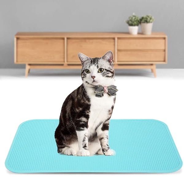 Ichiias Ichiias Non-Slip Rubber Pet Grooming Pad for Dog Bathing and Training 22.4x14.9 inch Green - View 4 of 9