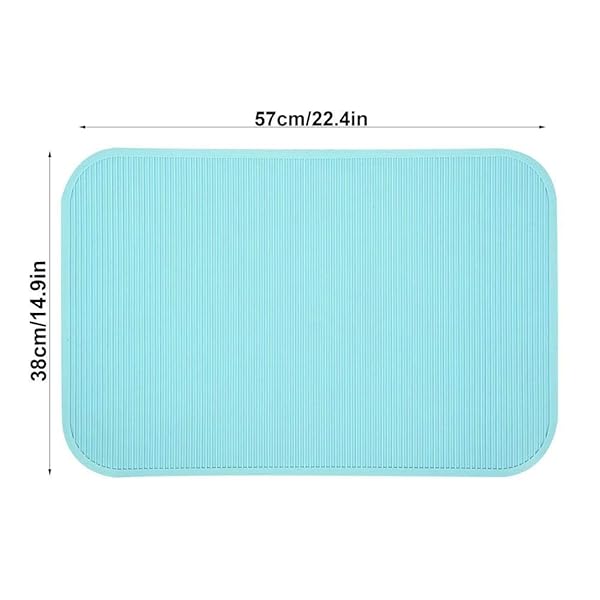 Ichiias Ichiias Non-Slip Rubber Pet Grooming Pad for Dog Bathing and Training 22.4x14.9 inch Green - View 8 of 9