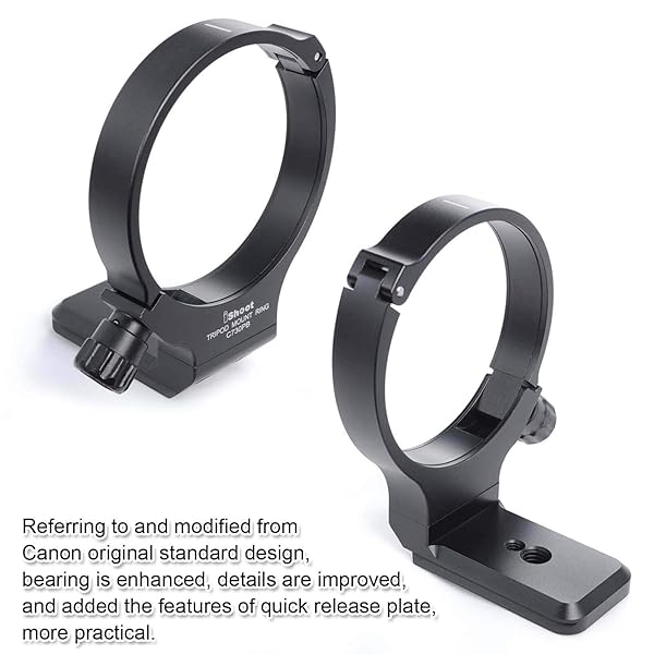 iShoot iShoot Tripod Mount Ring for Canon EF 28-300mm & 70-300mm Lenses - CNC Machined Aluminum with Quick Release Plate - View 5 of 9